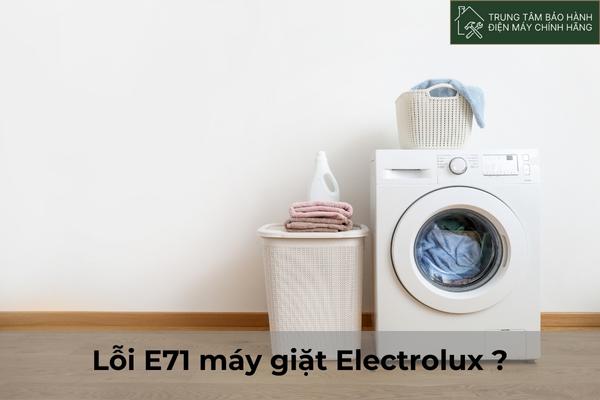 Loi E71 may giat Electrolux