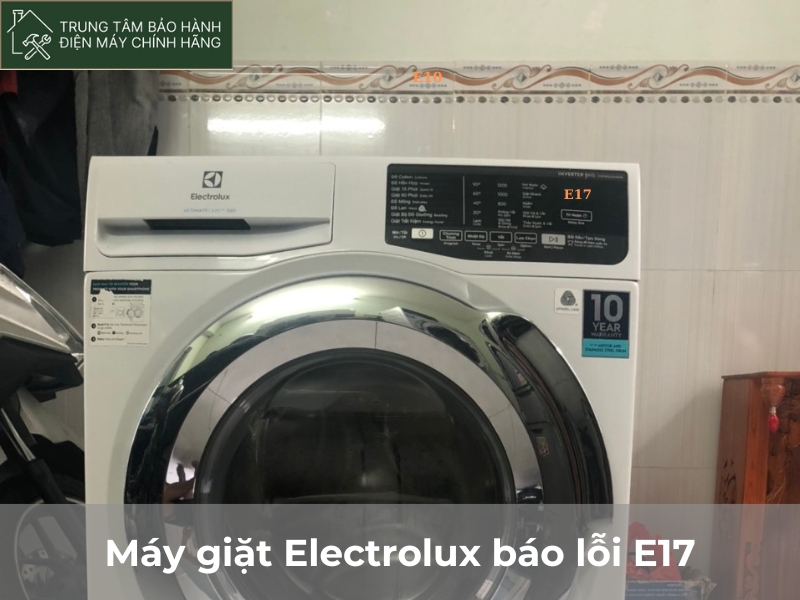 Máy giặt Electrolux báo lỗi E17