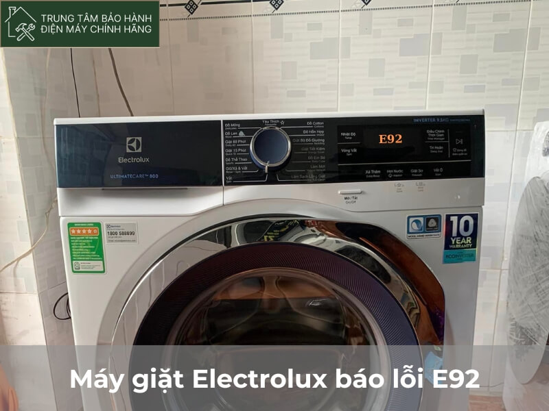 Máy giặt Electrolux báo lỗi E92