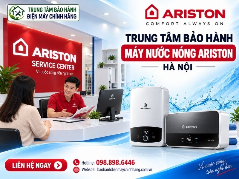 bảo hành bình nóng lạnh Ariston