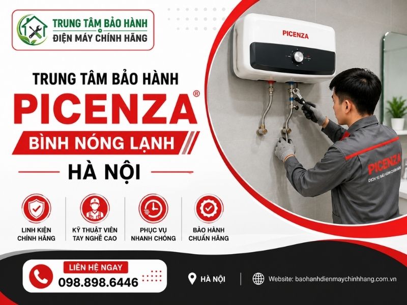 bảo hành bình nóng lạnh picenza