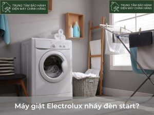 May giat Electrolux nhay den start