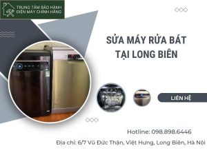 Sửa máy rửa bát tại Long Biên chính hãng giá từ 359k Sửa máy rửa bát tại long biên