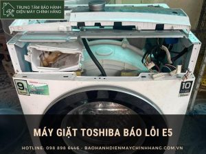 Máy giặt Toshiba báo lỗi E5:Giải mã & Sửa chữa ngay tại nhà Máy giặt Toshiba báo lỗi E5