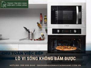 Lò vi sóng bị liệt phím bấm: nguyên nhân và cách sửa tiết kiệm lò vi sóng không bấm được