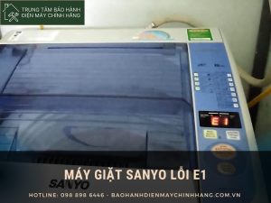 Máy giặt Sanyo báo lỗi E1: 5 nguyên nhân và cách xử lý hiệu quả Máy giặt Sanyo lỗi E1